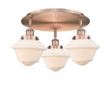 Innovations Lighting 916-3C-AC-G531 - Oxford - 3 Light - 19 inch - Antique Copper - Flush Mount