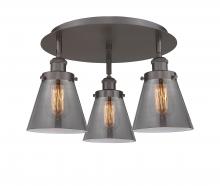 Innovations Lighting 916-3C-OB-G63 - Cone - 3 Light - 18 inch - Oil Rubbed Bronze - Flush Mount