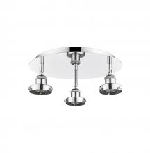 Innovations Lighting 916-3C-PC - Ballston Urban - 3 Light - 15 inch - Polished Chrome - Flush Mount