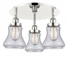 Innovations Lighting 916-3C-PN-G194 - Bellmont - 3 Light - 18 inch - Polished Nickel - Flush Mount