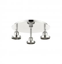 Innovations Lighting 916-3C-PN - Ballston Urban - 3 Light - 15 inch - Polished Nickel - Flush Mount