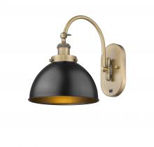 Innovations Lighting 918-1W-BB-MFD-10-BK - Ballston Urban - 1 Light - 10 inch - Brushed Brass - Sconce