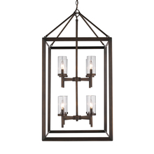 Golden Canada 2073-8P GMT-CLR - Smyth 8 Light Pendant in Gunmetal Bronze with Clear Glass