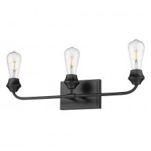 Golden Canada 2120-BA3 BLK - Ormond 3 Light Bath Vanity in Matte Black