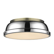 Golden Canada 3602-14 AB-CH - Duncan 14" Flush Mount