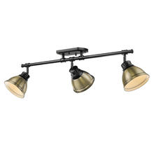 Golden Canada 3602-3SF BLK-AB - Duncan Semi-Flush - Track Light