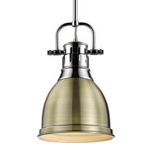 Golden Canada 3604-S CH-AB - Duncan Small Pendant with Rod