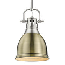 Golden Canada 3604-S PW-AB - Duncan Small Pendant with Rod