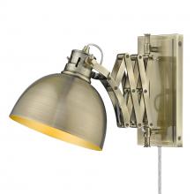 Golden Canada 3824-A1W AB-AB - Hawthorn Articulating 1-Light Wall Sconce