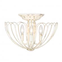 Golden Canada 7862-SF VPW - Marguerite 4 Light Semi-Flush in Vintage Parisian White