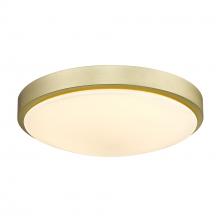 Golden Canada 9128-FM13 BCB-OP - Gabi 13" Flush Mount in Brushed Champagne Bronze with Opal Glass