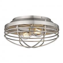 Golden Canada 9808-FM PW - Seaport Flush Mount in Silver