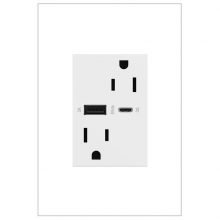 Legrand Canada ARTRUSB156ACW4 - 3mod combo USB type A/C 6A