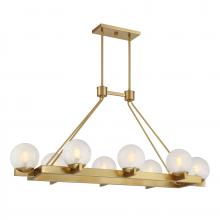 Savoy House Canada 1-1016-8-322 - Darien 8-Light Linear Chandelier in Warm Brass