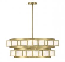 Savoy House Canada 1-3166-6-322 - Gideon 6-Light Chandelier in Warm Brass