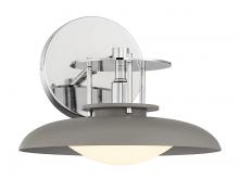 Savoy House Canada 9-1686-1-175 - Gavin 1-Light Wall Sconce in Gray with Polished Nickel Accents