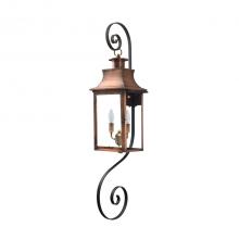 Primo Gas Lanterns RL-21E_TSBS - Two Light Top and Bottom Scroll