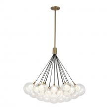 Kuzco Lighting Inc CH3128-BG - Bolla 28-in Brushed Gold LED Chandelier