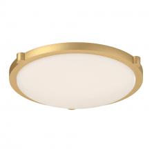 Kuzco Lighting Inc 501122BG-LED - Floyd 17-in Brushed Gold LED Flush Mount