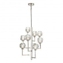 ZEEV Lighting CD10306-8-PN - 8-Light 20" Vertical Polished Nickel Crystal Chandelier