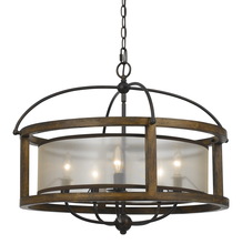 CAL Lighting FX-3536/5 - 60W X 5 Round Chandelier