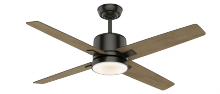 Casablanca Fan Company 59341 - Casablanca 52 inch Axial Noble Bronze Ceiling Fan with LED Light Kit and Wall Control