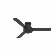 Hunter 52401 - Hunter 44 inch Presto Matte Black Low Profile Ceiling Fan and Wall Control