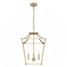 Hunter 19069 - Hunter Laurel Ridge Alturas Gold 4 Light Small Pendant Ceiling Light Fixture