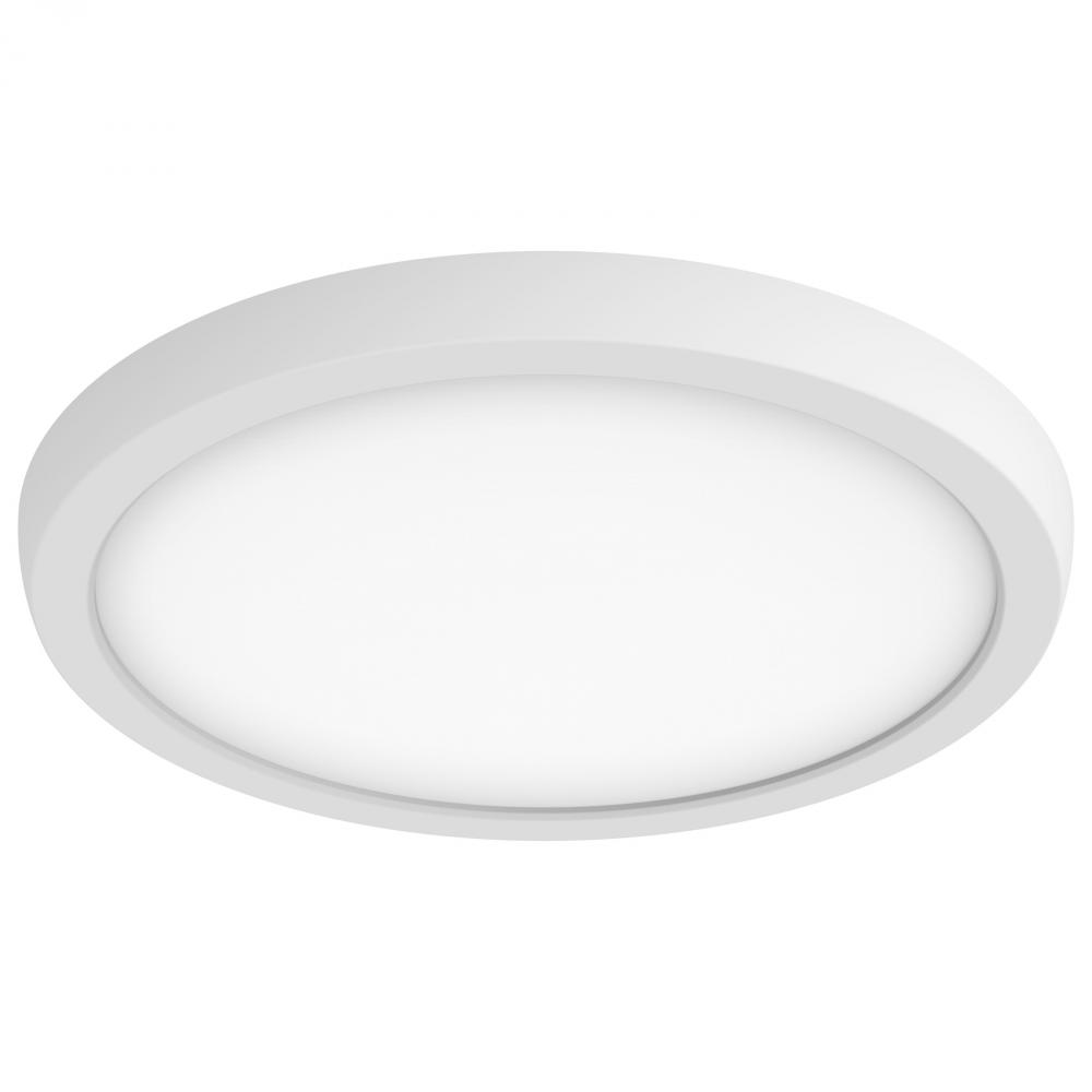 BLINK Pro; 13 Watt; 9 Inch LED Fixture; 4000K; Round Shape; White Finish; 120/277 Volts