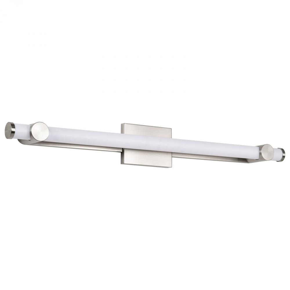 Bowman; 36 Inch LED Vanity; Brushed Nickel; Acrylic Lens