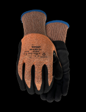 Watson Gloves 379-L - STEALTH PHOENIX A4 18GG WASTENOT SANDY NITRILE COATED - L