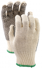 Watson Gloves 417-L - PVC STRING KNIT POLLY/COTTON PVC DOTTED PALM FABRIC - L