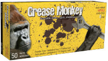 Watson Gloves 5555PF-S - GREASE MONKEY 8 MIL NITRILE BLACK DISPOSABLE - S