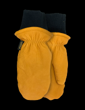 Watson Gloves 9346KW-X - THE DUKE FULL COW KNIT WRIST SHERPA LINED MITT - X