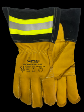 Watson Gloves 93774-M - POWERLINE A7 FULL COW C100 LINED 3 INCH GAUNTLET UTILITY - M