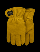 Watson Gloves 9606-S - CRAZY HORSE SPLIT DEERSKIN 350G COTTON VELVET LINED DRIVER - S