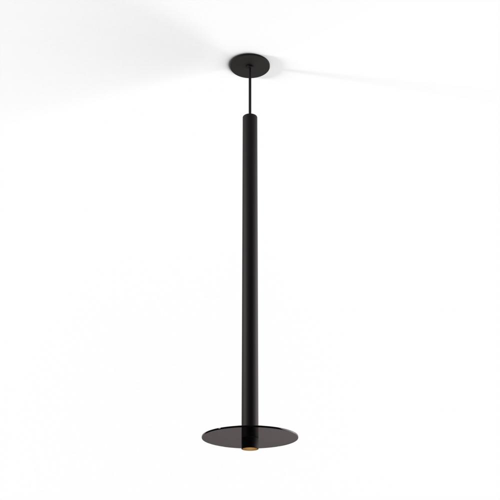 Combi Pendant 36" Single Unit Matte Black with Matte Black Canopy