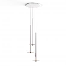 Koncept Inc CMP-C3-S-36-MWT+GTEA9 - Combi Pendant 36" Circular 3 Combo Matte White with Matte White Canopy