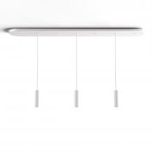 Koncept Inc CMP-L3-S-06-MWT - Combi Pendant 6" Linear 3 Combo Matte White with Matte White Canopy