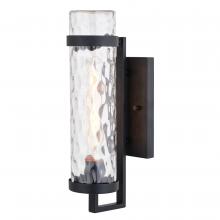 Vaxcel International T0772 - Seymour 15.5-in. H Outdoor Wall Light Textured Black