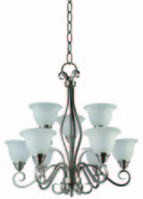 Revolution Lighting 6789BNA - Nine Light Chandelier