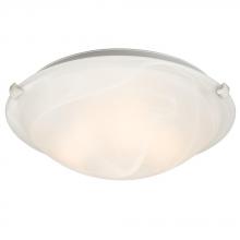 Galaxy Lighting 680116MB WHT - Flush Mount - White w/ Marbled Glass