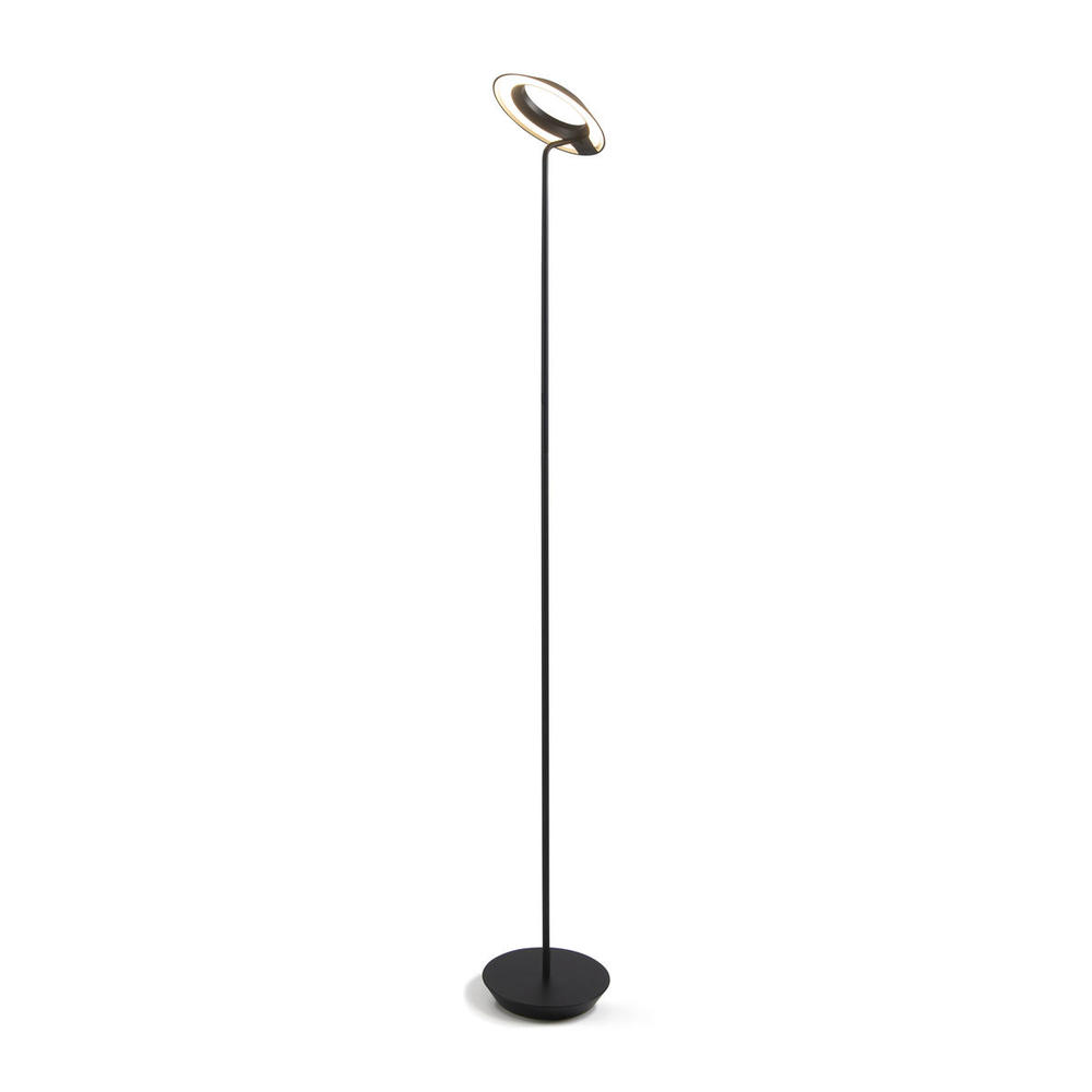 Royyo Floor Lamp, Matte Black Body, Matte Black base plate