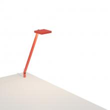 Koncept Inc Canada FCD-1-MFR-THR - Foccacia Solo Desk Lamp (Matte Fire Red) with Through-Table Mount