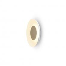 Koncept Inc Canada RMW-09-SW-WOK-HW+18BD-MWT - Ramen Wall Sconce 9" (White Oak) with 18" back dish (Matte White)