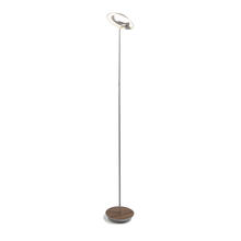 Koncept Inc Canada RYO-SW-SIL-OWT-FLR - Royyo Floor Lamp, Silver Body, Oiled Walnut base plate