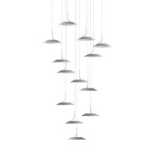 Koncept Inc Canada RYP-C13-SW-SIL - Royyo Pendant (Circular with 13 pendants), Silver, Silver Canopy