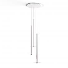 Koncept Inc Canada CMP-C3-S-36-MWT+GCLR9 - Combi Pendant 36" Circular 3 Combo Matte White with Matte White Canopy