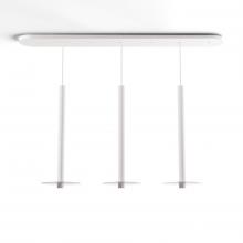 Koncept Inc Canada CMP-L3-S-24-MWT+GCLR9 - Combi Pendant 24" Linear 3 Combo Matte White with Matte White Canopy