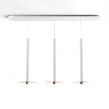 Koncept Inc Canada CMP-L3-S-24-MWT+GTEA9 - Combi Pendant 24" Linear 3 Combo Matte White with Matte White Canopy